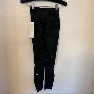 Lululemon black and grey camo leggings.